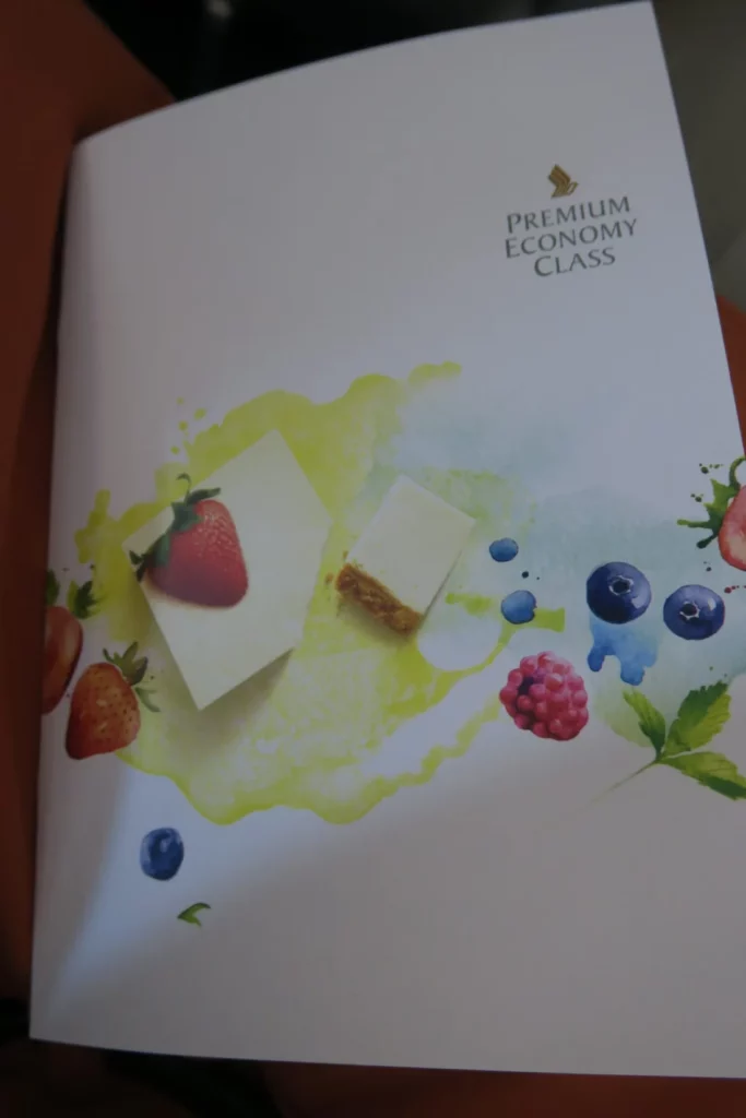 a book with a picture of fruit on it