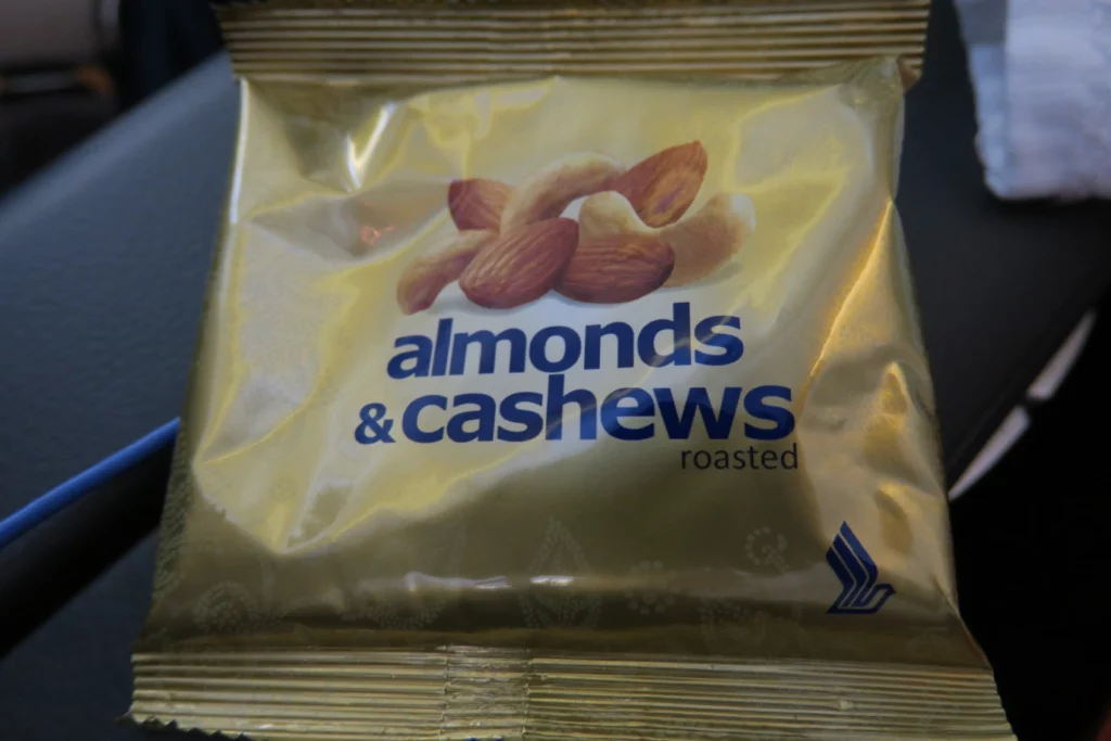 a package of almonds and cashews