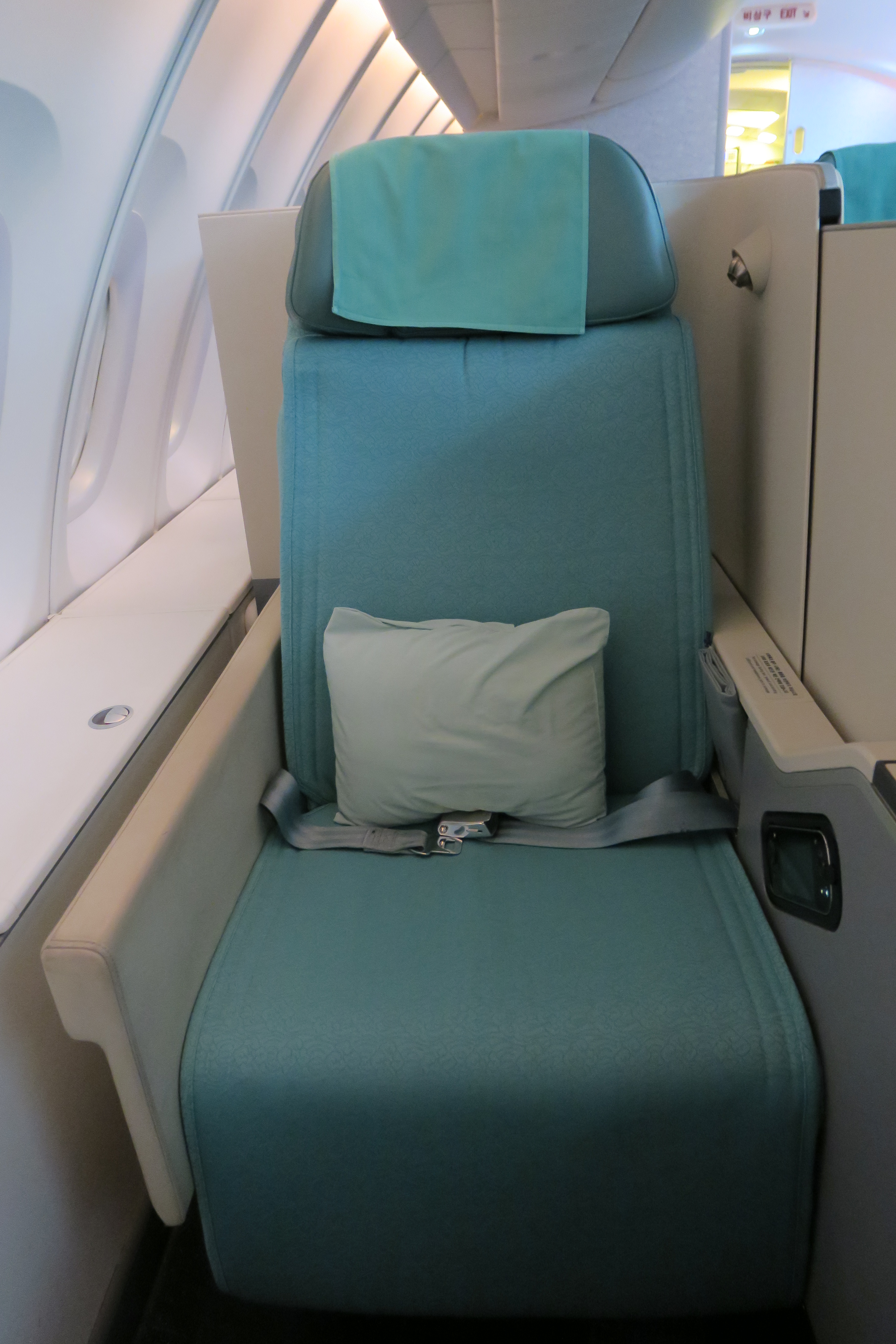 a seat in a plane