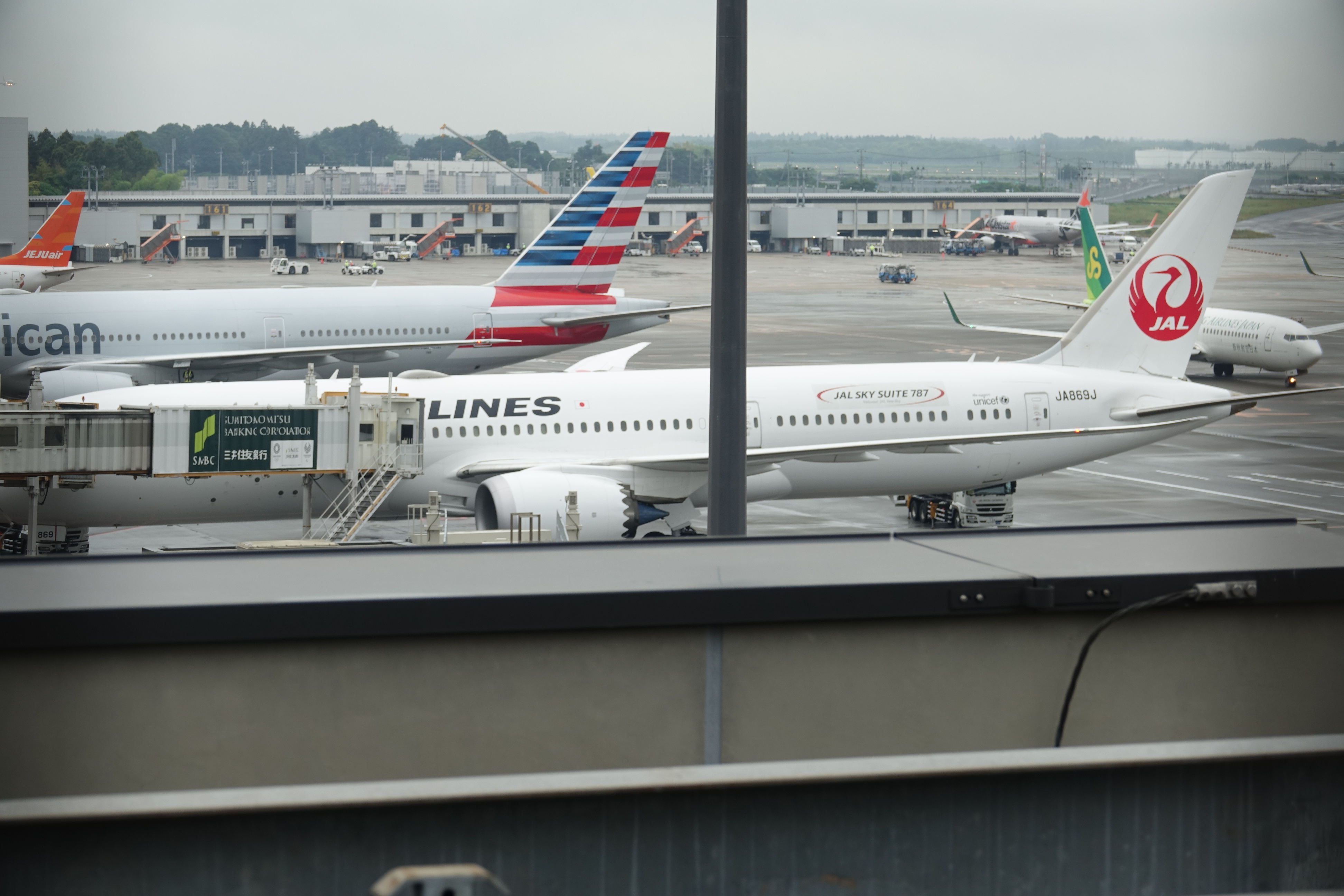 airplanes at an airport