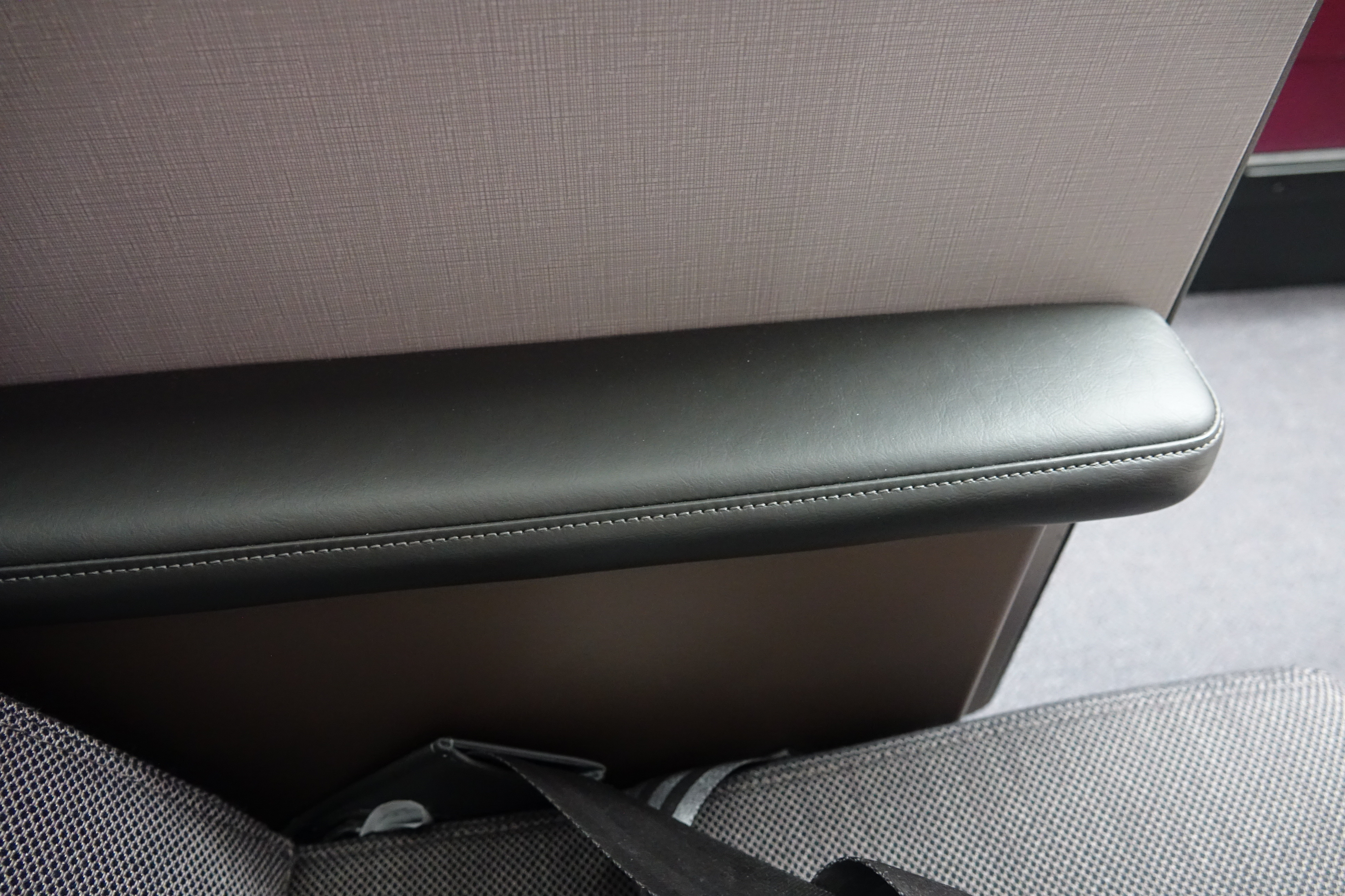 a seat belt on a chair
