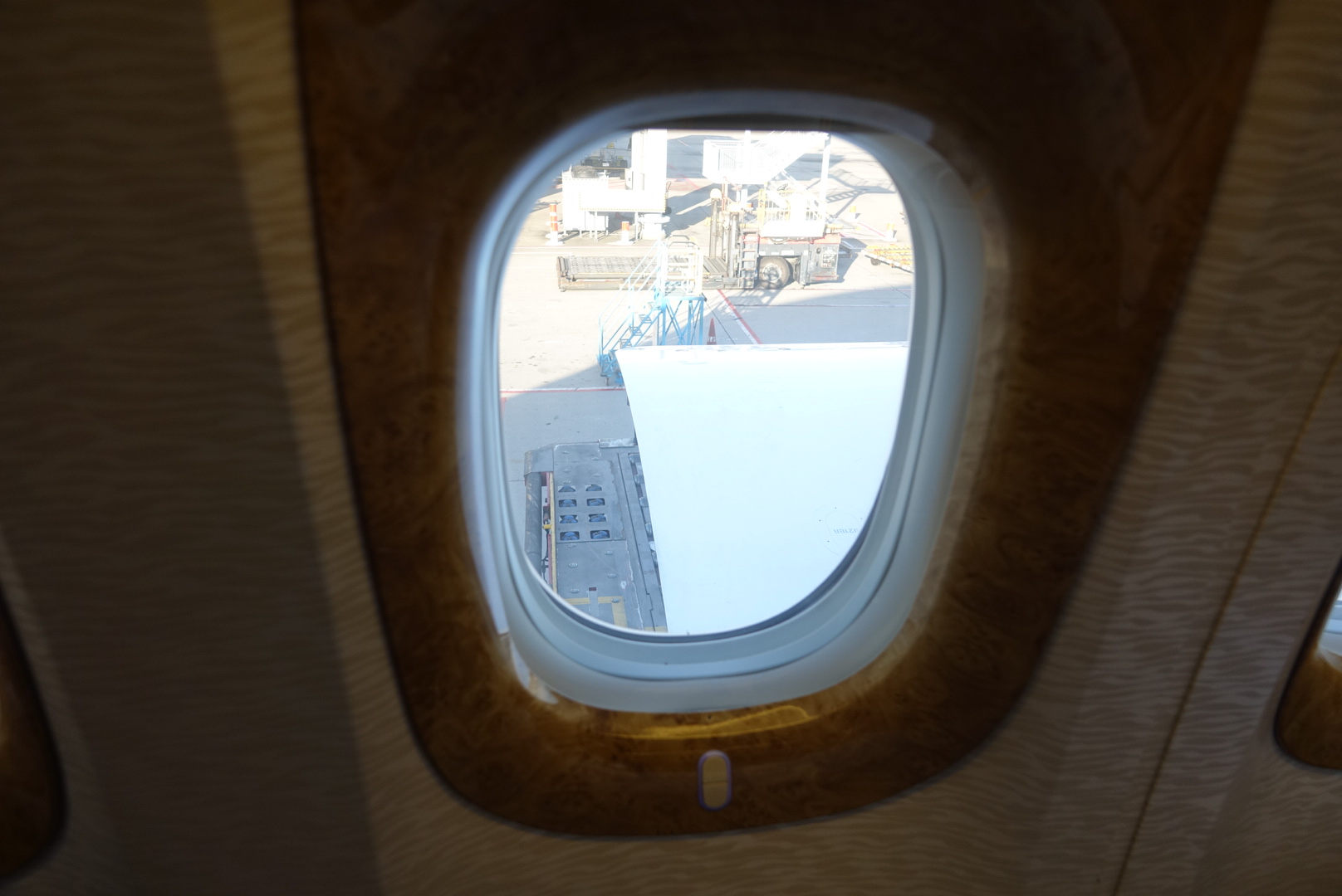 a window of an airplane