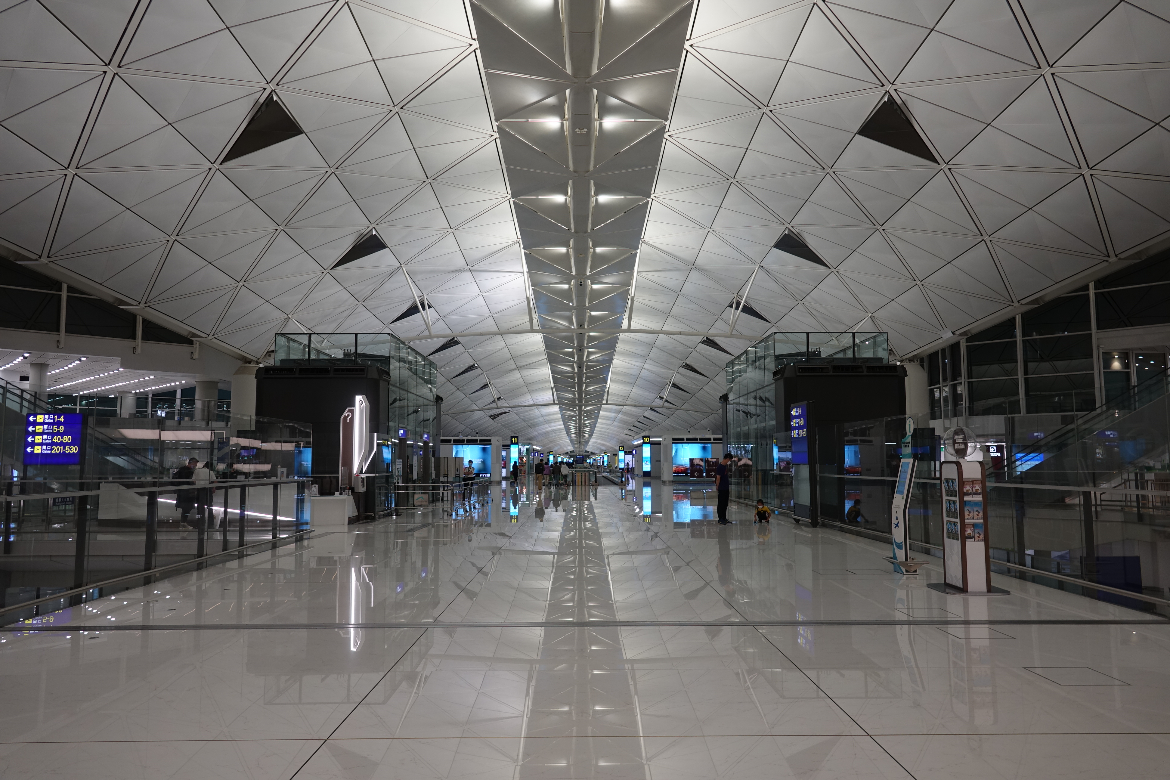 a photograph of Hong Kong Airport in 2022