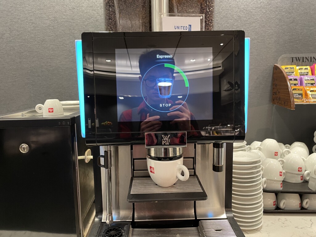 a machine with a screen on it