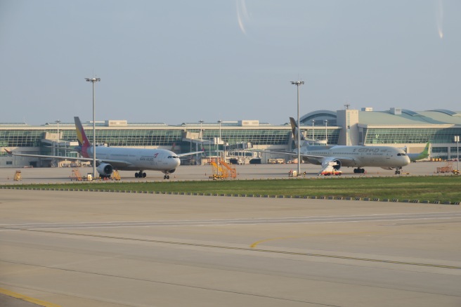 airplanes at an airport