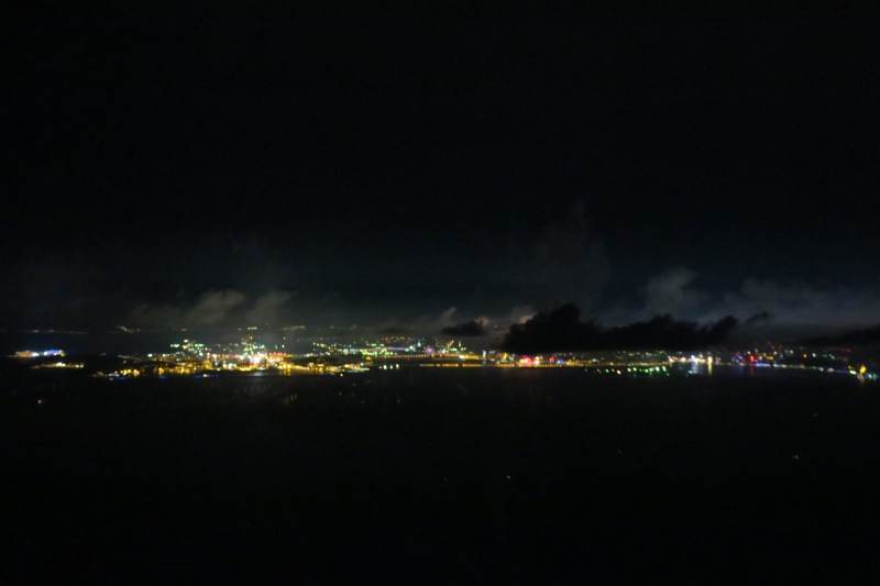 a city lights at night