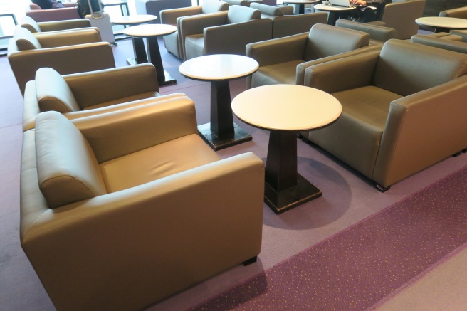 a group of chairs and tables