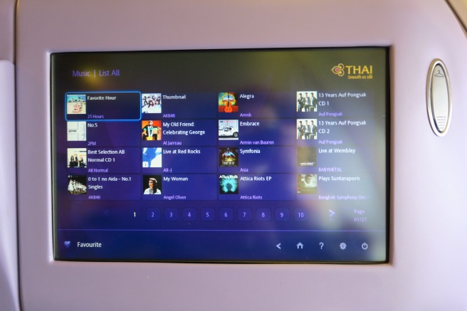 a screen with a music player