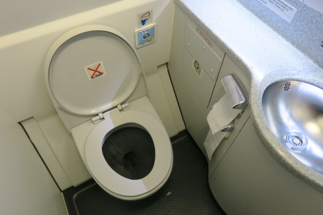a toilet with a sink and a toilet seat