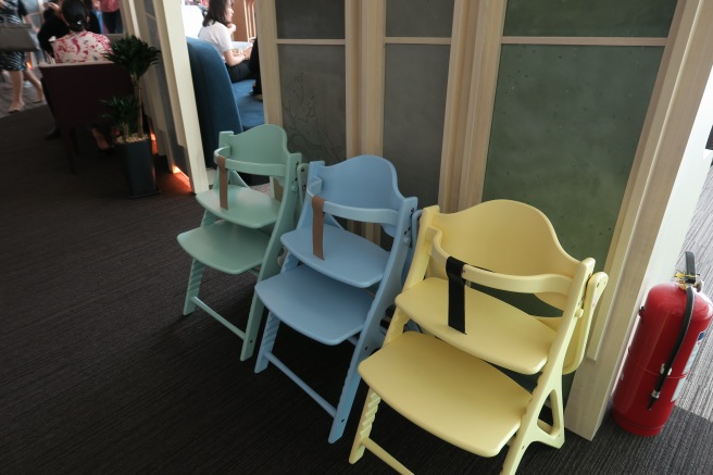 a group of baby chairs