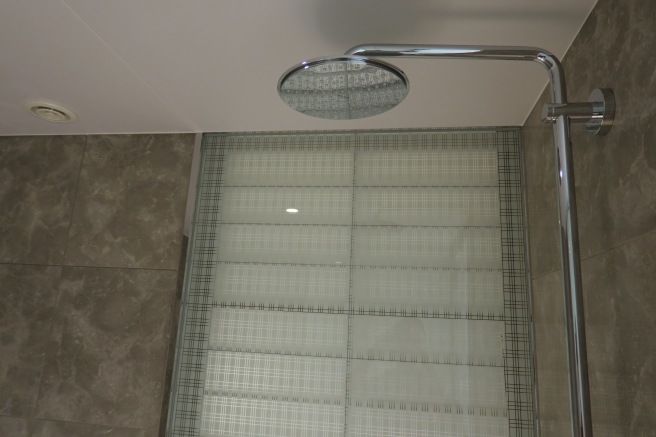 a shower head with a shower head