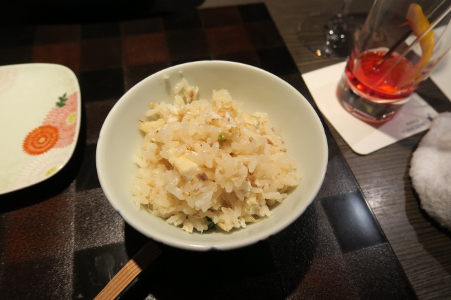 a bowl of rice on a table