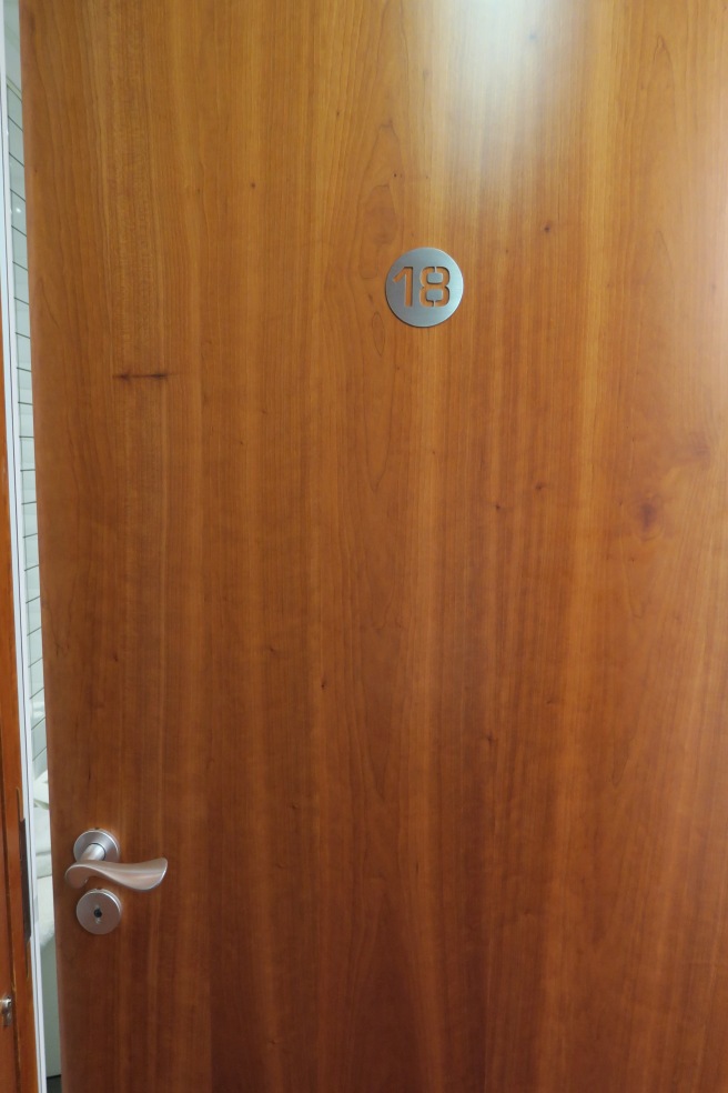 a door with a number on it