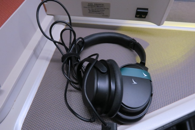 a pair of headphones with a cord