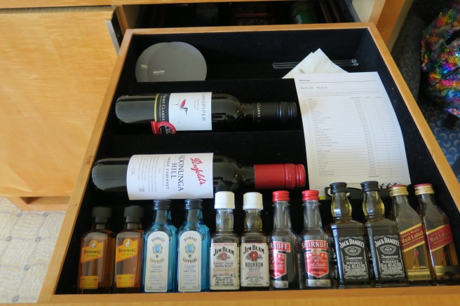 a box with bottles of alcohol