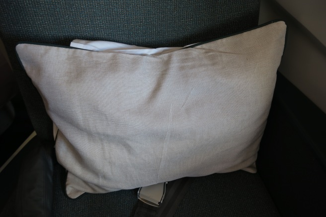 a pillow on a chair