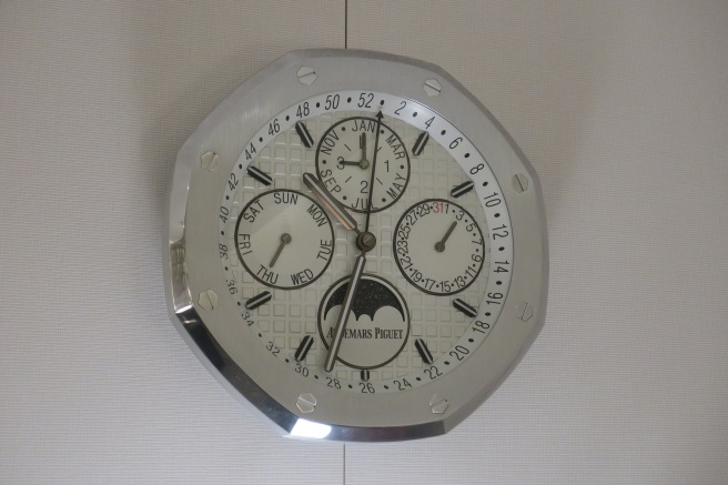 a clock on a wall