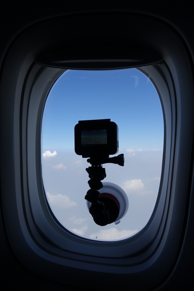 a camera attached to a window