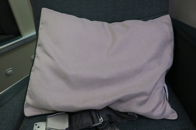 a pillow on a couch