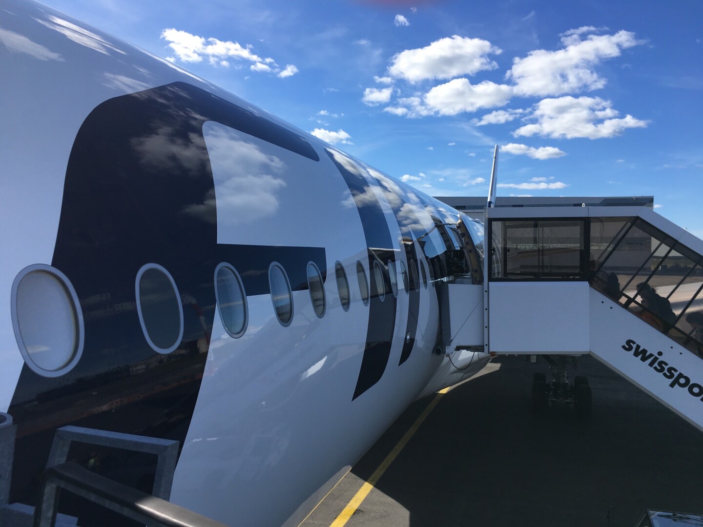 a plane with a door open