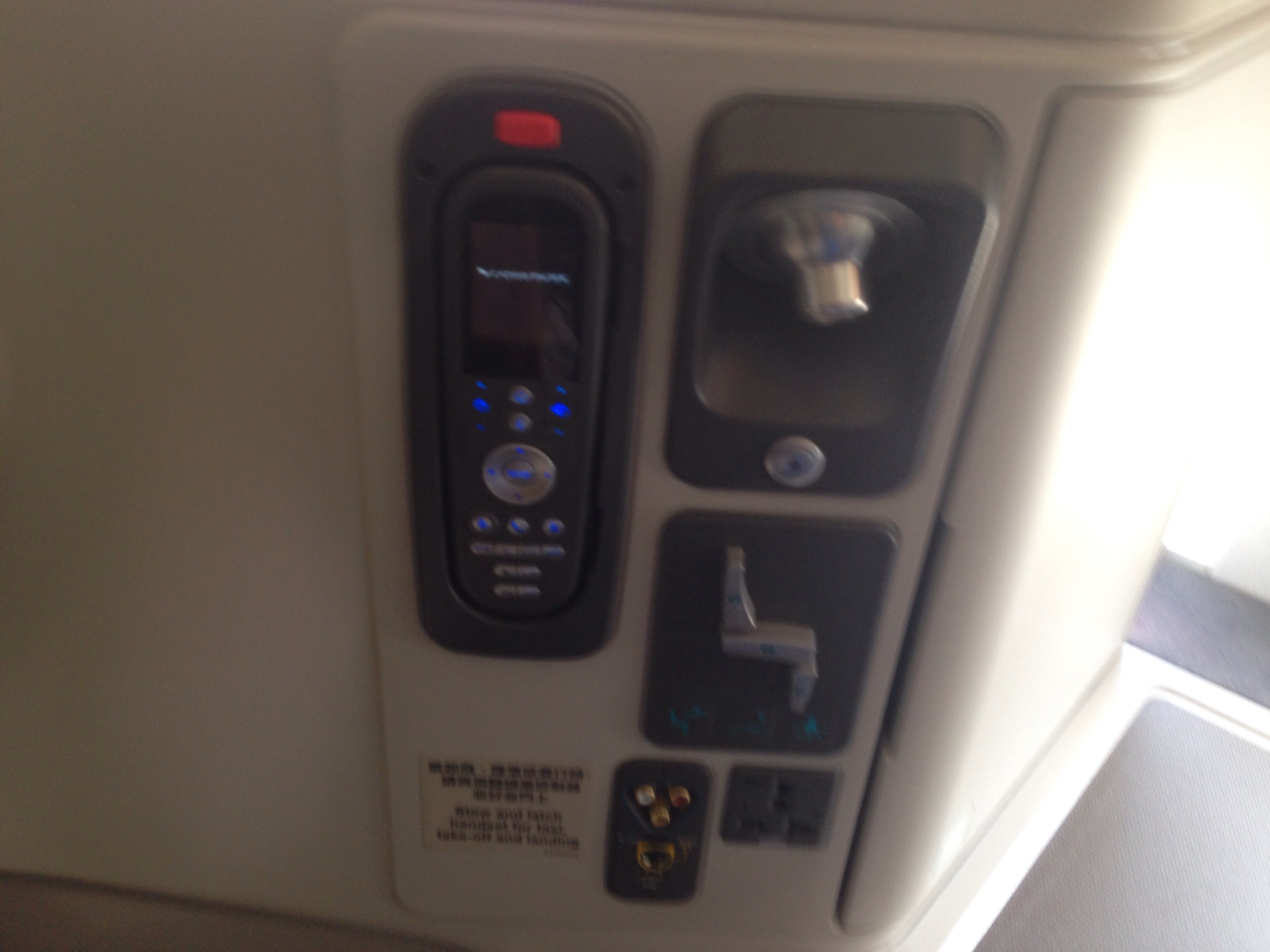 a device on a plane