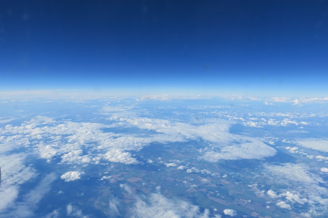 aerial view of the earth from the sky