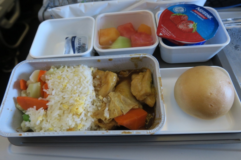 a tray of food on a tray