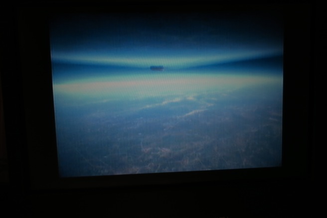 a view of the earth from a window