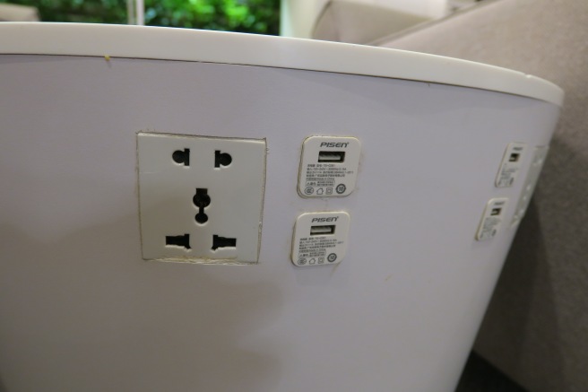 a close up of a plug and outlet
