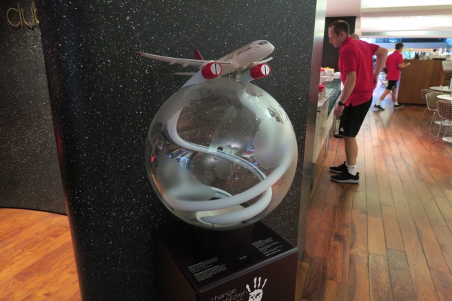 a model of an airplane on a globe