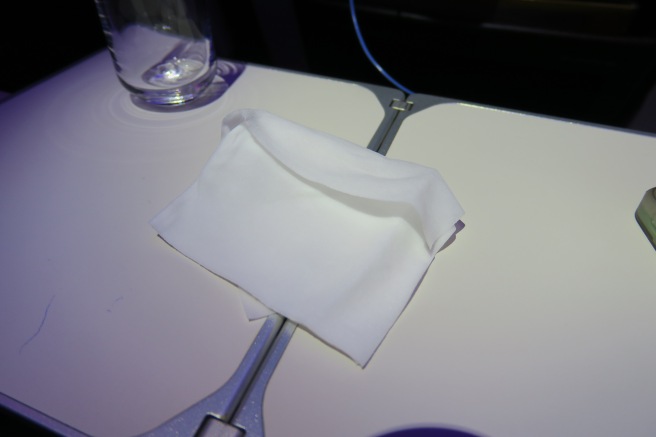 a napkin on a table