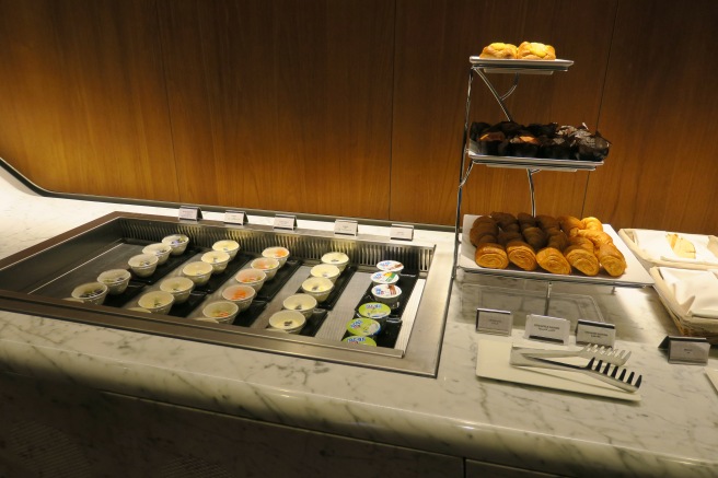 a buffet with pastries and pastries