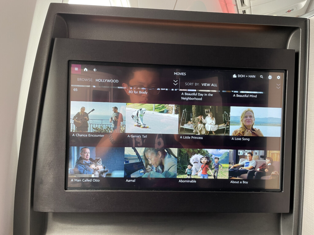 a screen with a screen showing a group of people