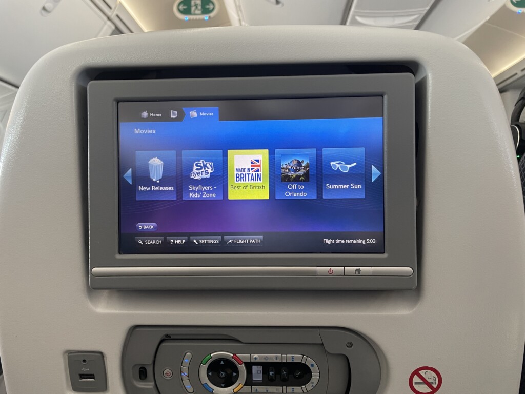 a screen on a plane