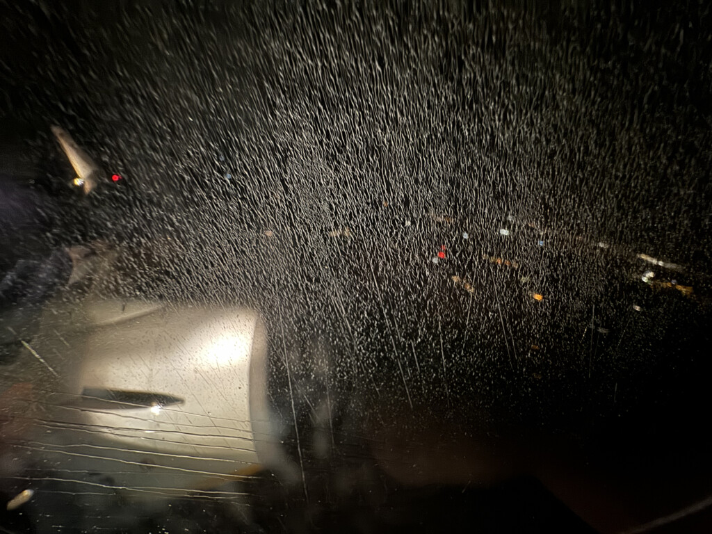 a water drops on a car