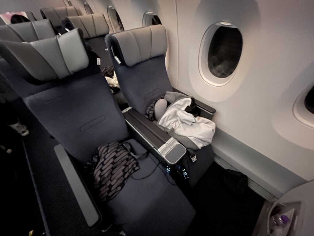 a plane with a lot of seats