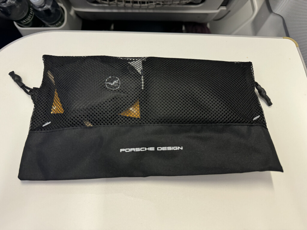 a black bag with a mesh around it