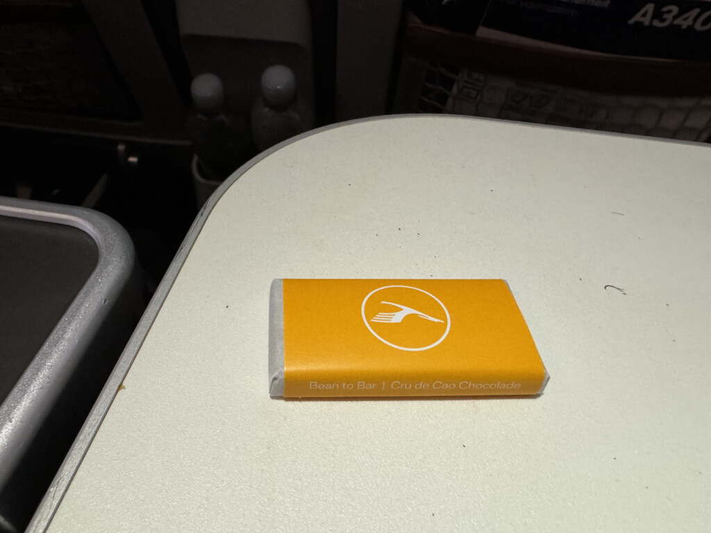 a yellow rectangular object on a table