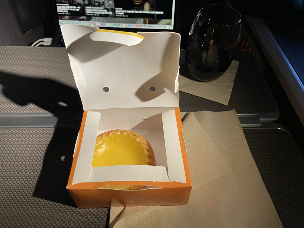 a small orange pie in a box