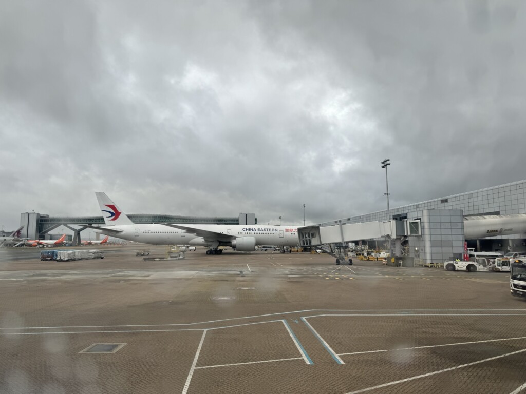 an airplane at an airport